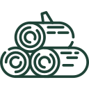 Cleaning supplies & firewood